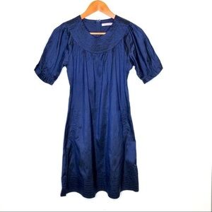 Calypso navy silk dress size S